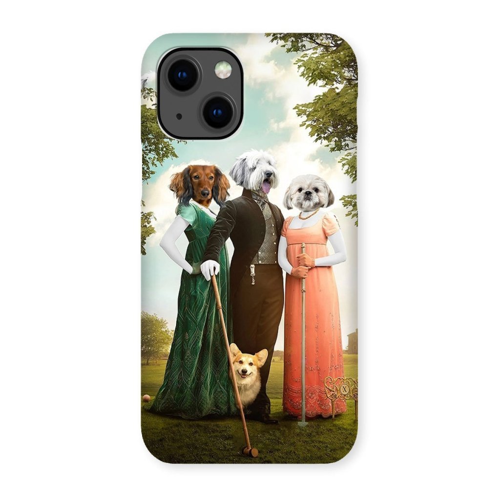 Regency Trio: Custom Pet Phone Case | royal pet portrait | Paw & Glory