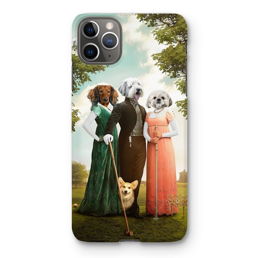 Regency Trio: Custom Pet Phone Case | royal pet portrait | Paw & Glory