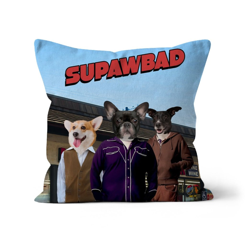 Pet Portraits | Teen Comedy Trio: Custom Pet Pillow | Paw & Glory