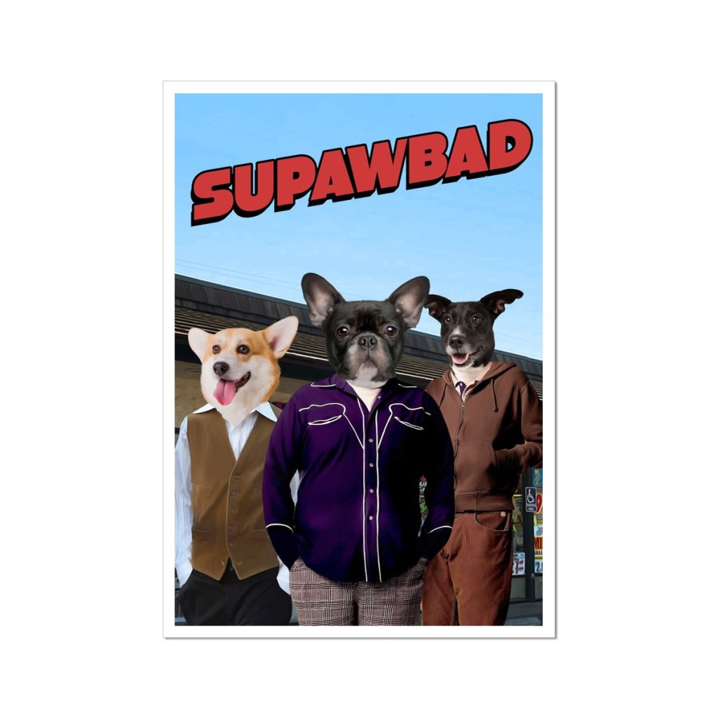 Pet Portraits | Teen Comedy Trio: Custom Pet Poster | Paw & Glory
