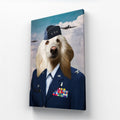 The US Female Airforce Officer: Custom Pet Canvas