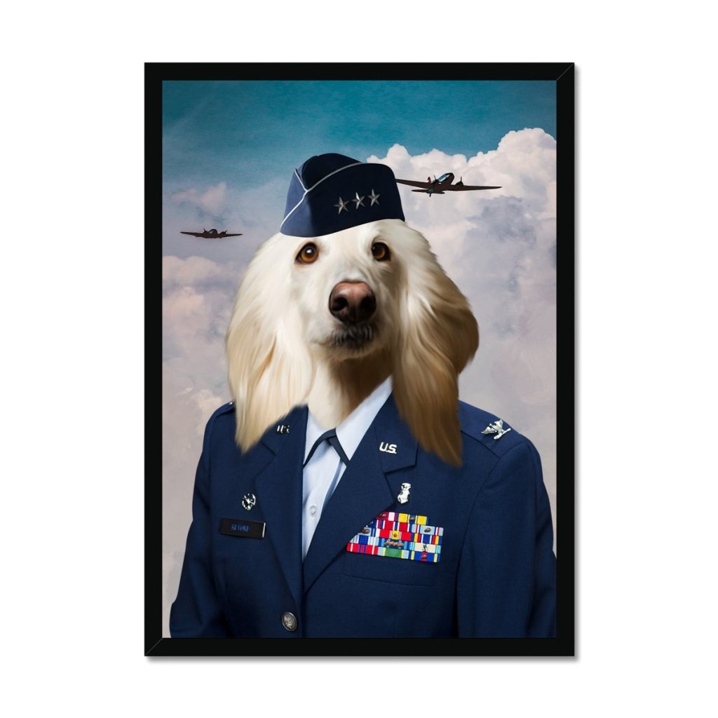 Pet Portraits | The US Female Airforce Officer: Custom Pet Portrait | Paw & Glory