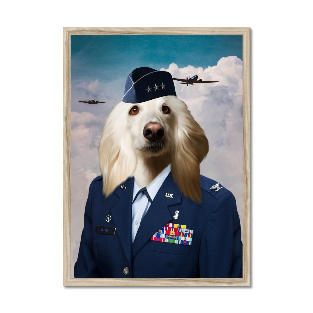Pet Portraits | The US Female Airforce Officer: Custom Pet Portrait | Paw & Glory