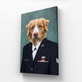 The US Female Navy Officer: Custom Pet Canvas