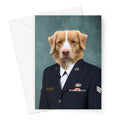 The US Female Navy Officer: Custom Pet Greeting Card