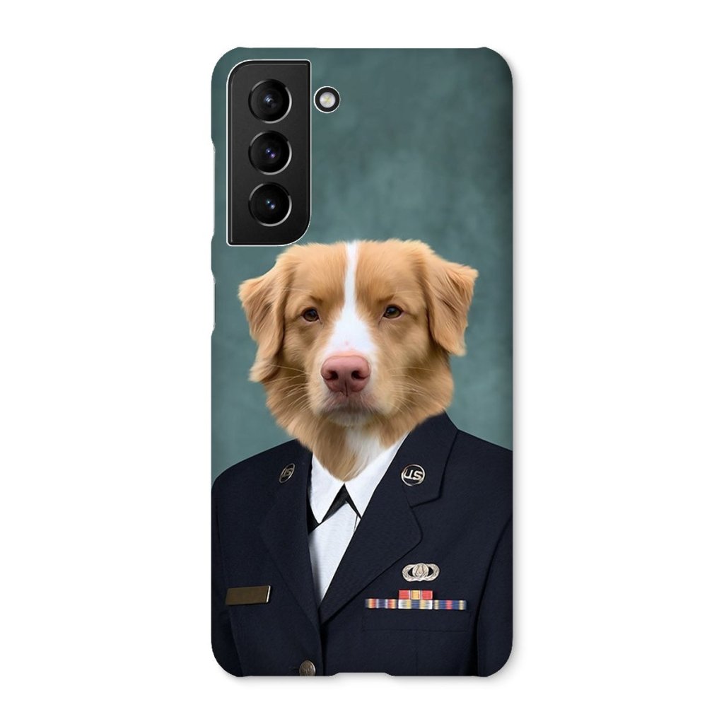 Pet Portraits | The US Female Navy Officer: Custom Pet Phone Case | Paw & Glory