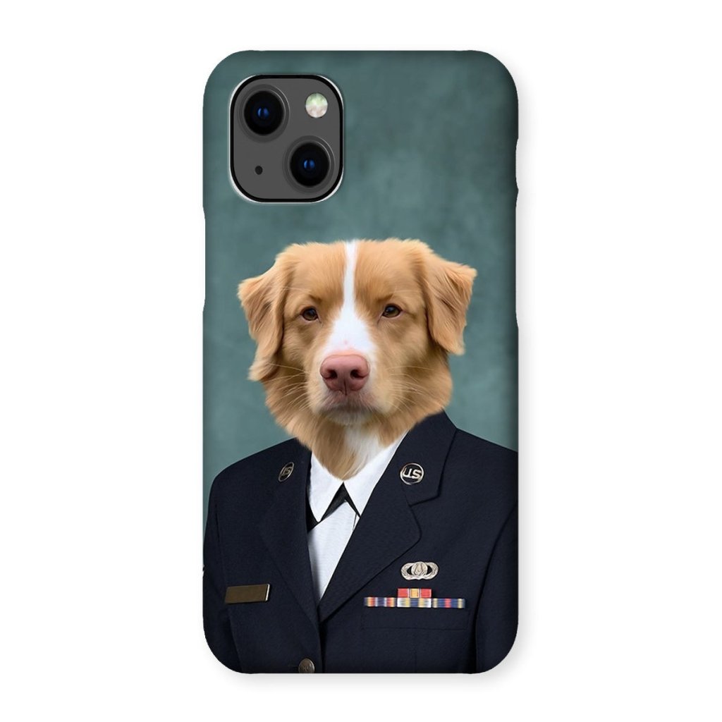 Pet Portraits | The US Female Navy Officer: Custom Pet Phone Case | Paw & Glory