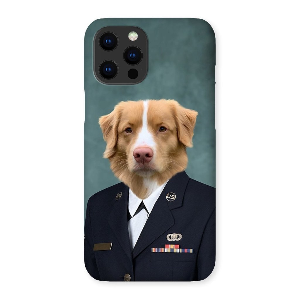 Pet Portraits | The US Female Navy Officer: Custom Pet Phone Case | Paw & Glory