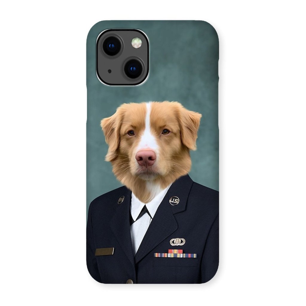 Pet Portraits | The US Female Navy Officer: Custom Pet Phone Case | Paw & Glory