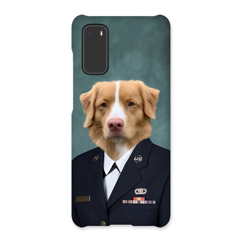 Pet Portraits | The US Female Navy Officer: Custom Pet Phone Case | Paw & Glory