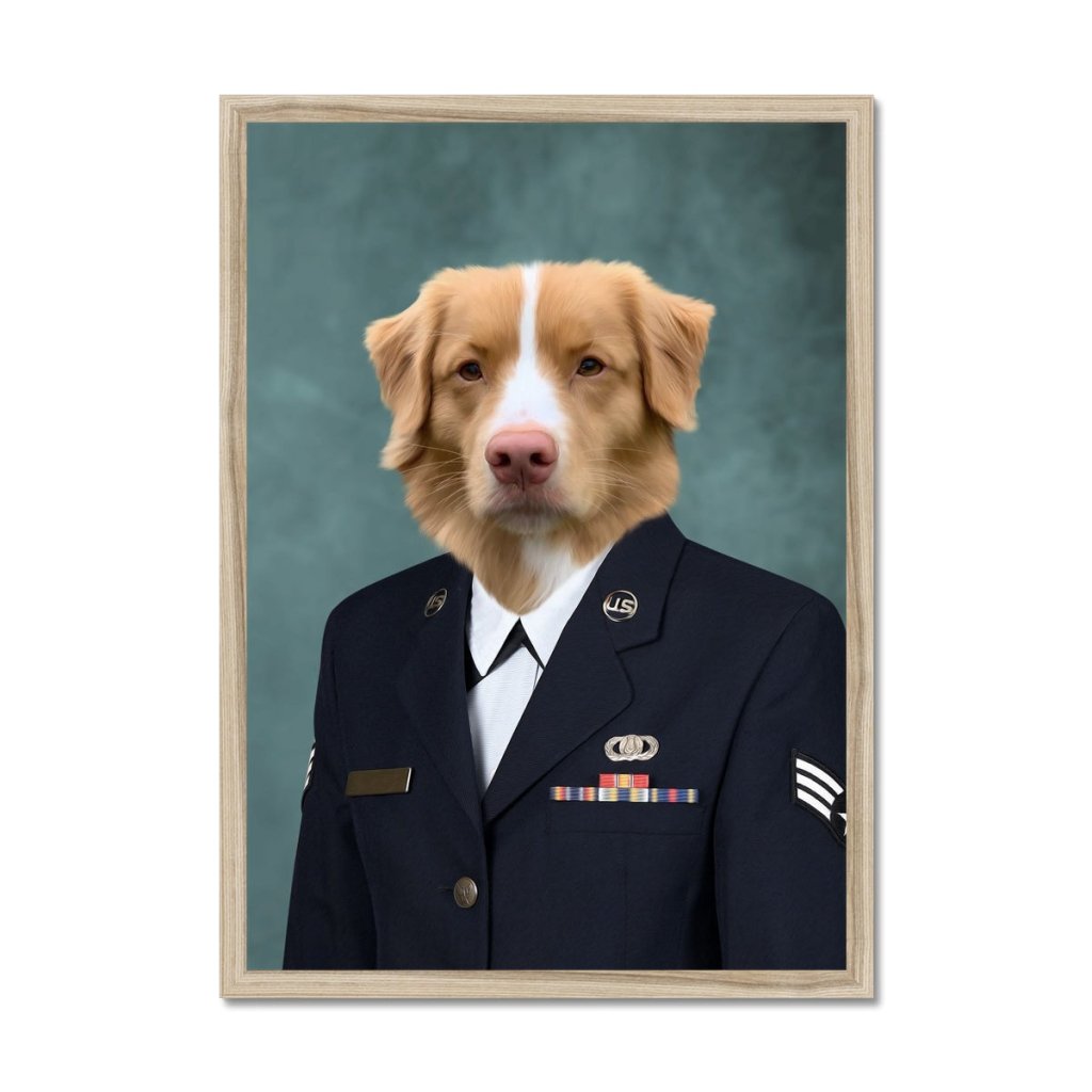 Pet Portraits | The US Female Navy Officer: Custom Pet Portrait | Paw & Glory