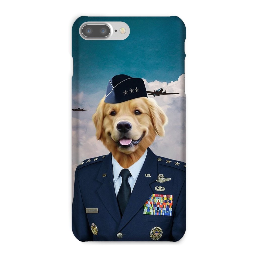 Pet Portraits | The US Male Airforce Officer: Custom Pet Phone Case | Paw & Glory