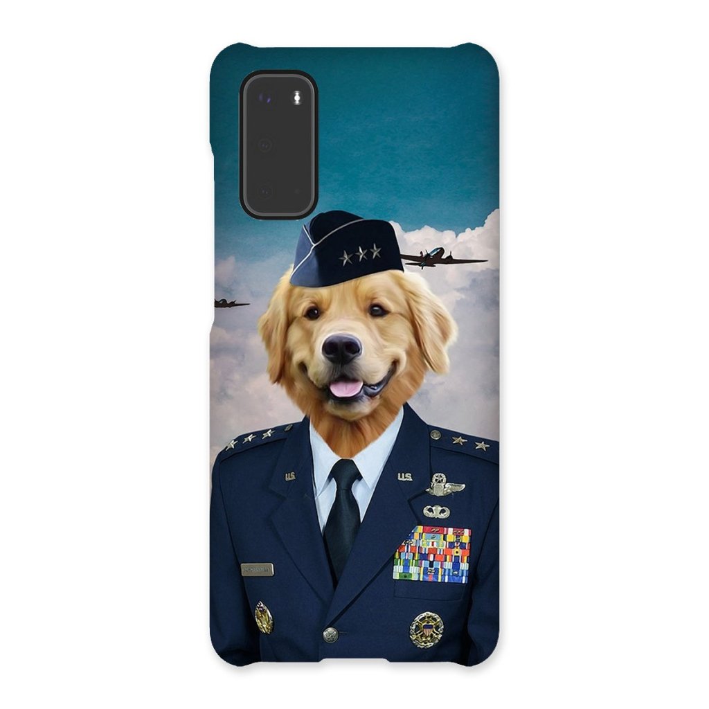 Pet Portraits | The US Male Airforce Officer: Custom Pet Phone Case | Paw & Glory