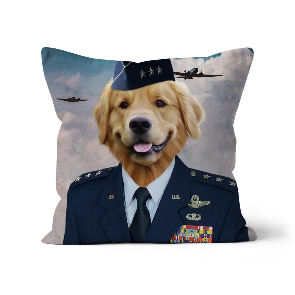 The US Male Airforce Officer: Custom Pet Pillow - Paw & Glory - Dog Portraits - Pet Portraits