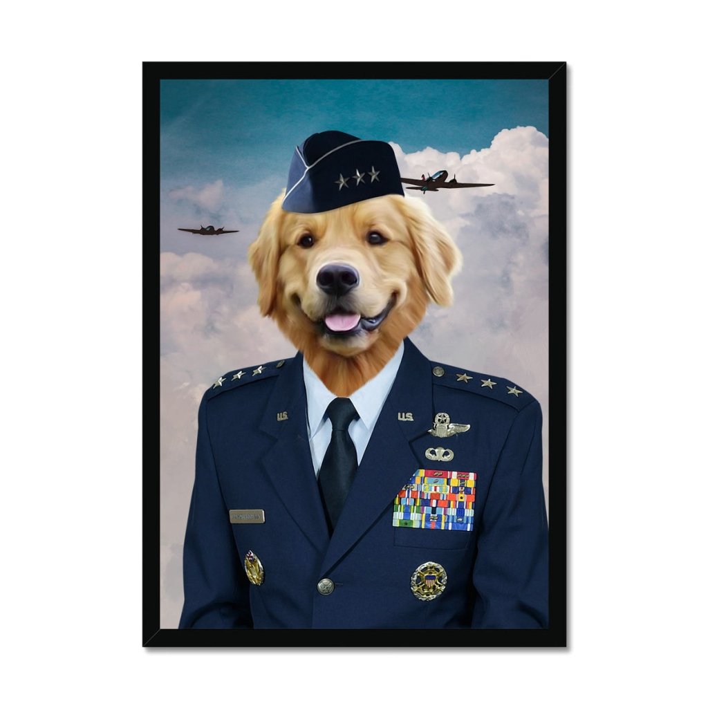 Pet Portraits | The US Male Airforce Officer: Custom Pet Portrait | Paw & Glory