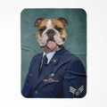 The US Male Navy Officer: Custom Pet Blanket