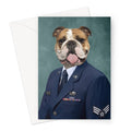 The US Male Navy Officer: Custom Pet Greeting Card