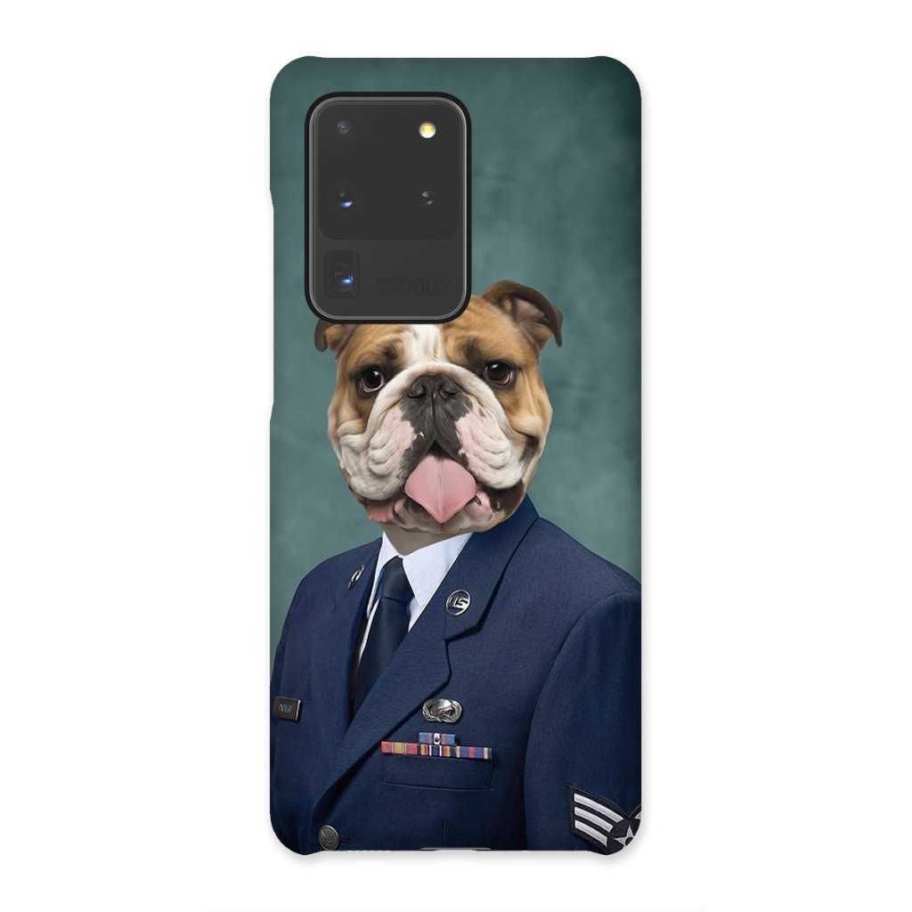Pet Portraits | The US Male Navy Officer: Custom Pet Phone Case | Paw & Glory