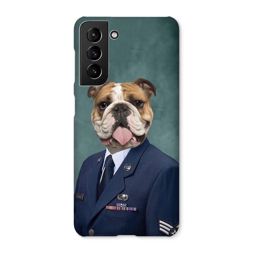 Pet Portraits | The US Male Navy Officer: Custom Pet Phone Case | Paw & Glory
