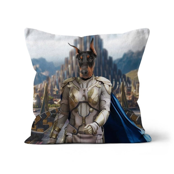 Valkyrie Warrior Custom Pet Pillow | Funny Pet Portrait | Paw & Glory
