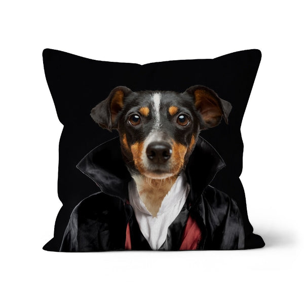 Dark Vampire Custom Pet Pillow | Funny Pet Portrait | Paw & Glory