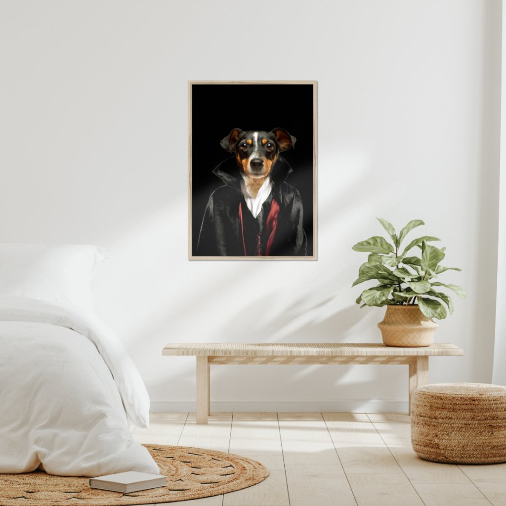Pet Portraits | The Vampire: Custom Pet Portrait | Paw & Glory