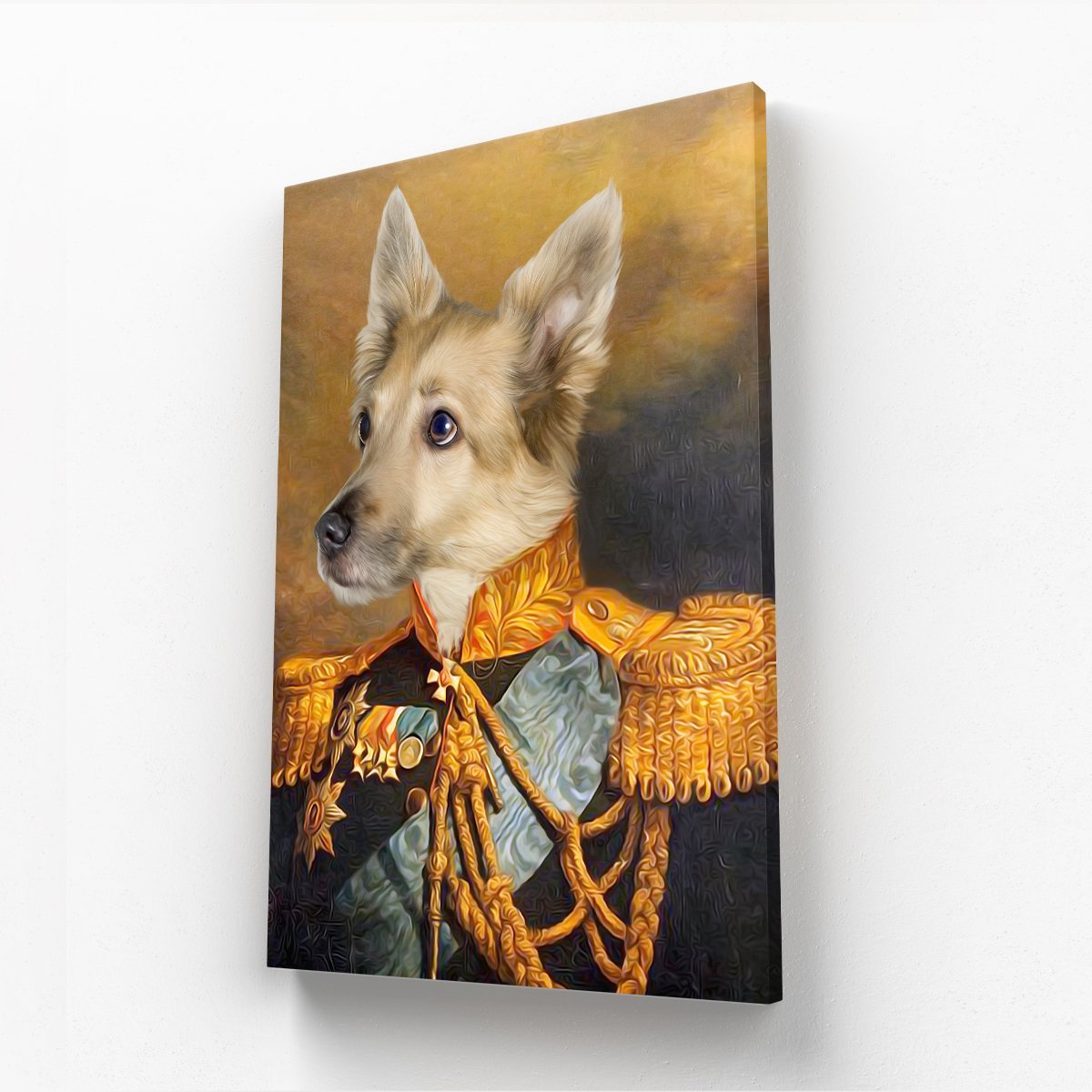 Pet Portraits | The Veteran: Custom Pet Canvas | Paw & Glory