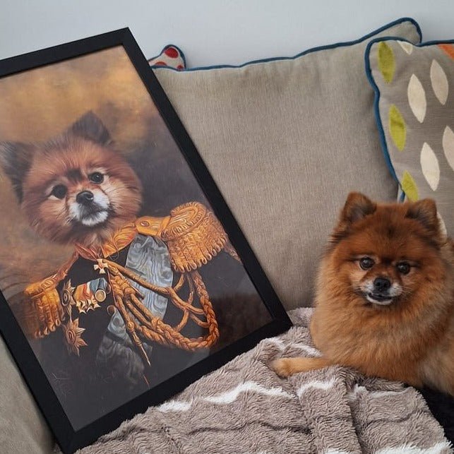 Pet Portraits | The Veteran: Custom Pet Portrait | Paw & Glory