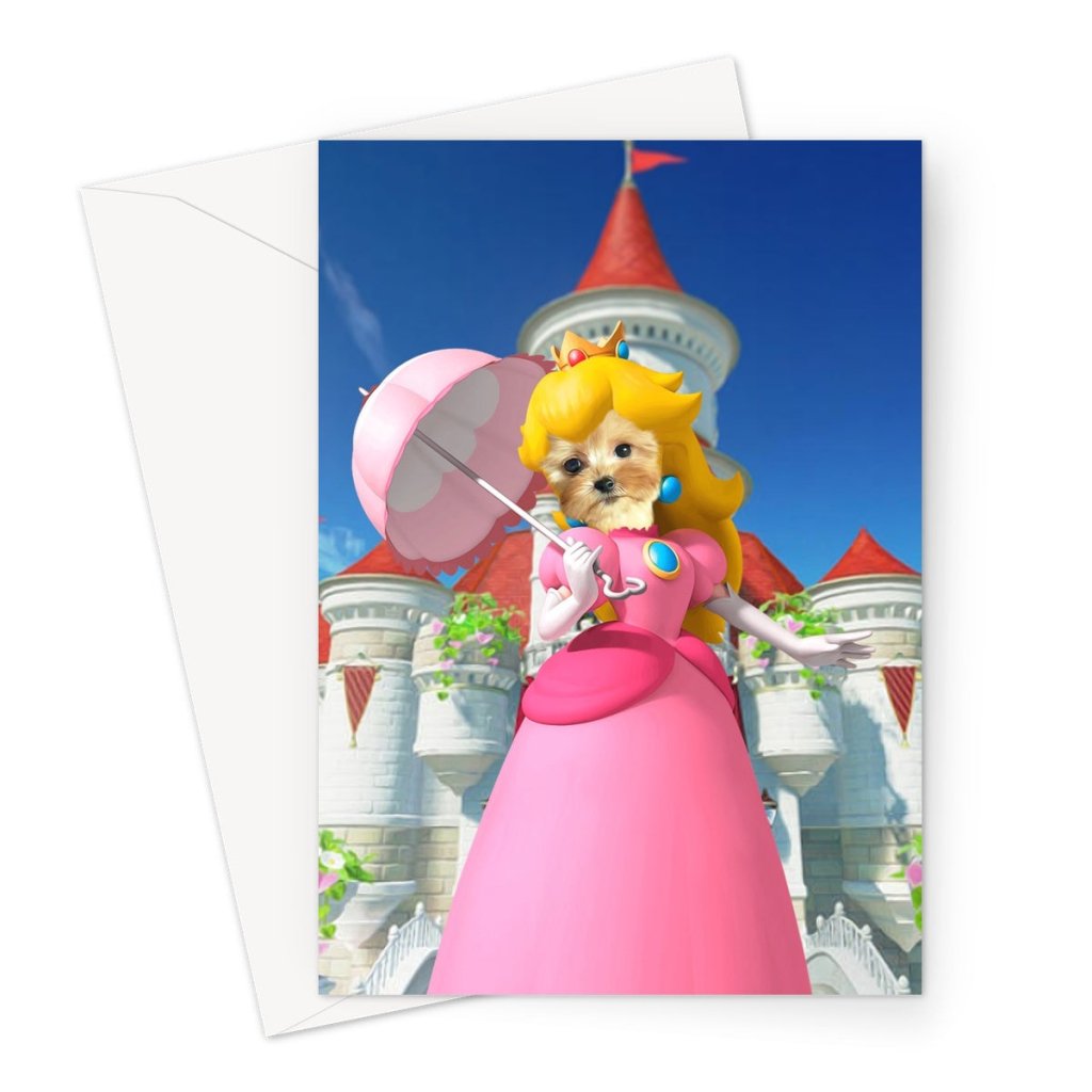 Pet Portraits | The Video Game Princess: Custom Pet Greeting Card | Paw & Glory