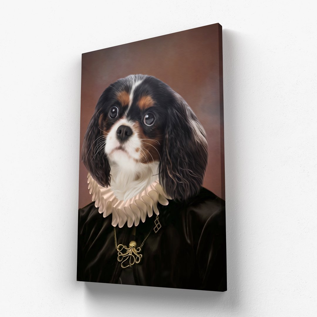 The Viscountess: Custom Pet Canvas - Paw & Glory - Dog Portraits - Pet Portraits