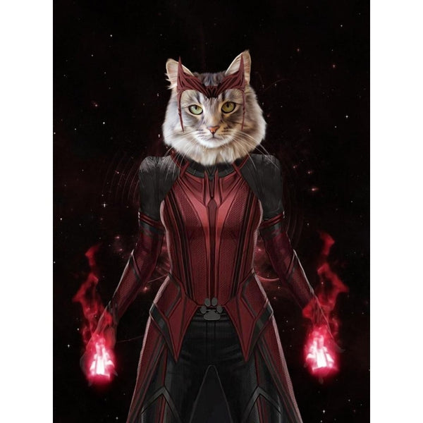Retro Sitcom Heroine Custom Digital Download Pet Portrait | Paw & Glory