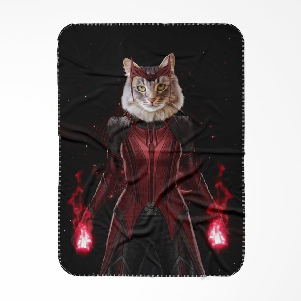 Pet Portraits | The Wanda (Wanda Vision Inspired): Custom Pet Blanket | Paw & Glory