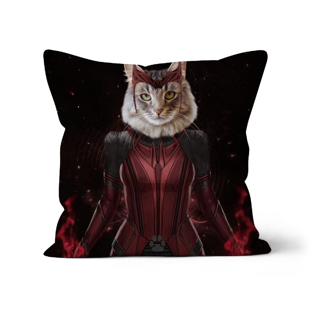 Pet Portraits | The Wanda (Wanda Vision Inspired): Custom Pet Pillow | Paw & Glory