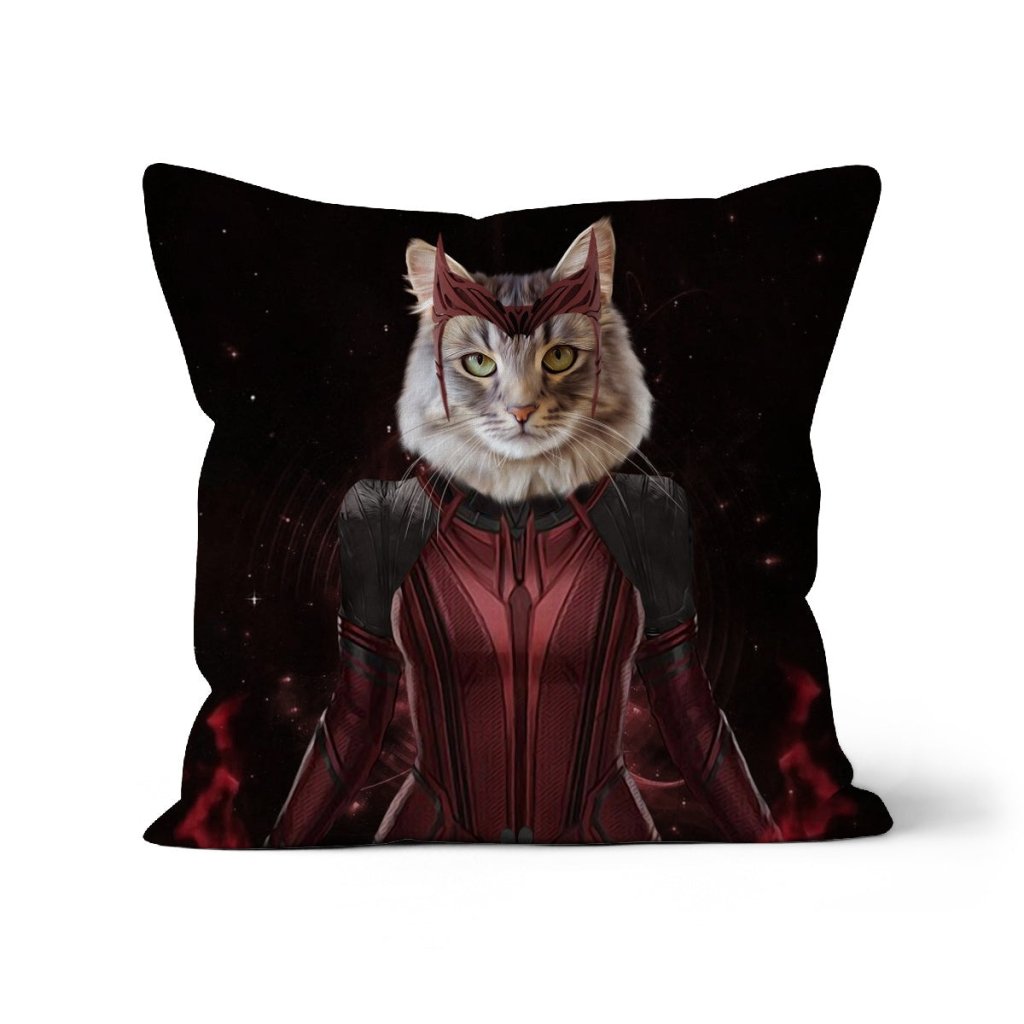 Pet Portraits | The Wanda (Wanda Vision Inspired): Custom Pet Pillow | Paw & Glory
