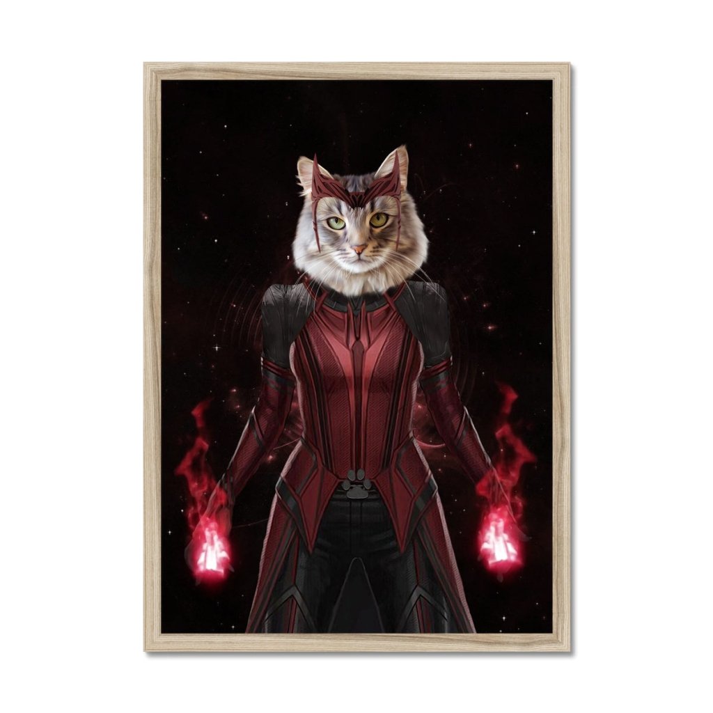 Pet Portraits | The Wanda (Wanda Vision Inspired): Custom Pet Portrait | Paw & Glory