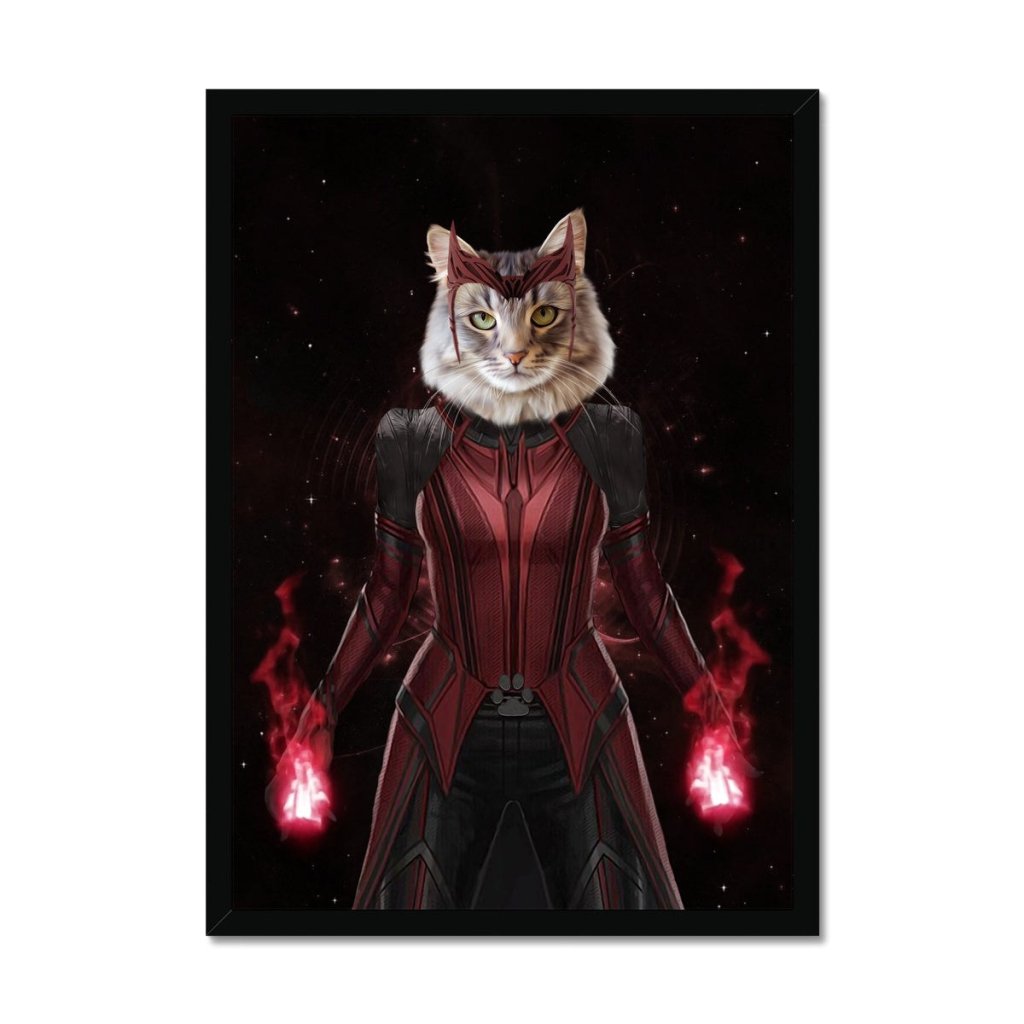 Pet Portraits | The Wanda (Wanda Vision Inspired): Custom Pet Portrait | Paw & Glory