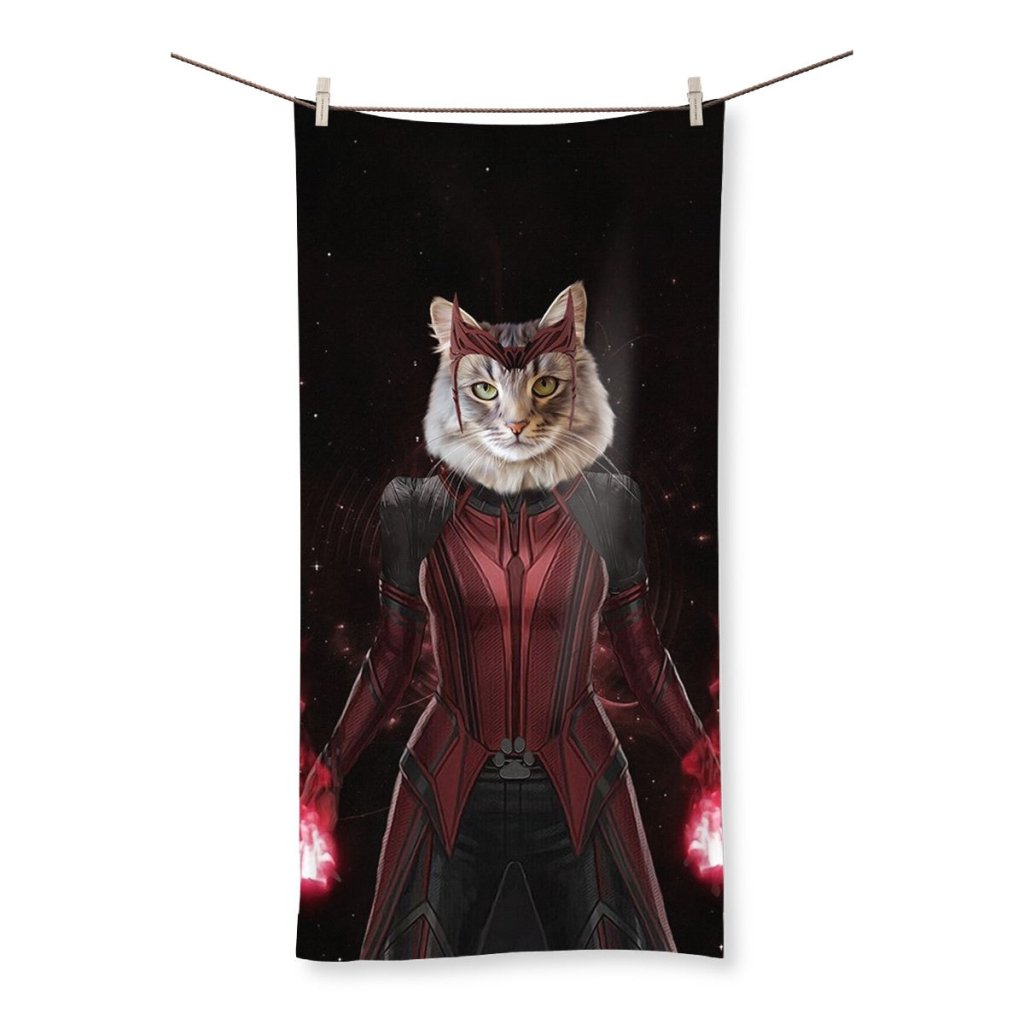 Pet Portraits | The Wanda (Wanda Vision Inspired): Custom Pet Towel | Paw & Glory
