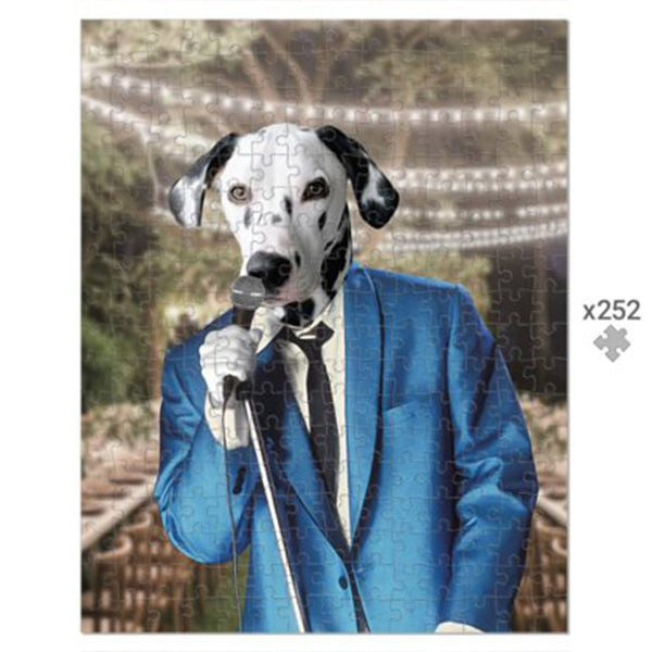 Retro Wedding Performer Custom Pet Puzzle | Funny Pet Portrait | Paw & Glory