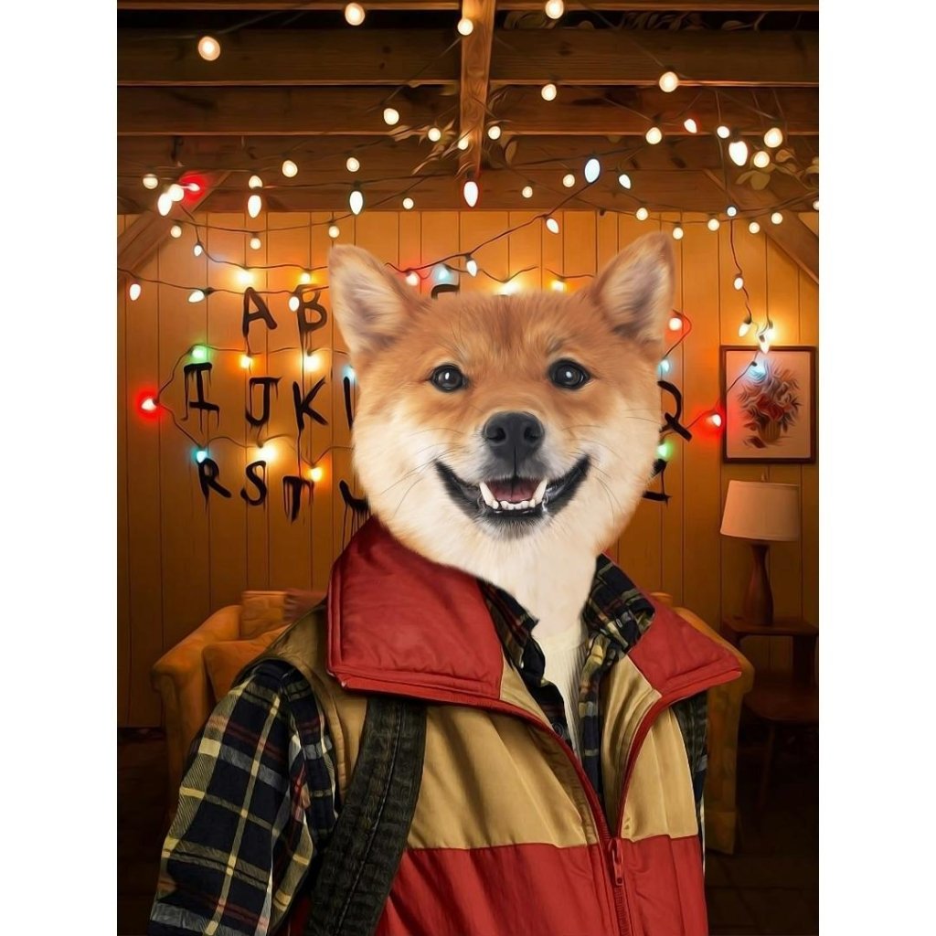 Pet Portraits | The Will (Stranger Things Inspired): Custom Digital Download Pet Portrait | Paw & Glory