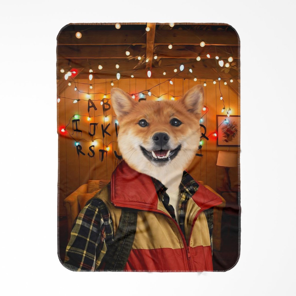 Retro 80s Sci-Fi Custom Pet Blanket | Personalized Pet Gift | Paw & Glory
