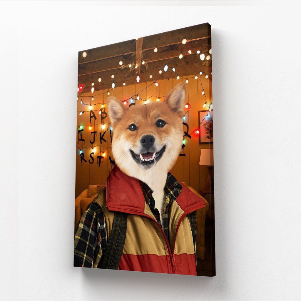 Pet Portraits | The Will (Stranger Things Inspired): Custom Pet Canvas | Paw & Glory