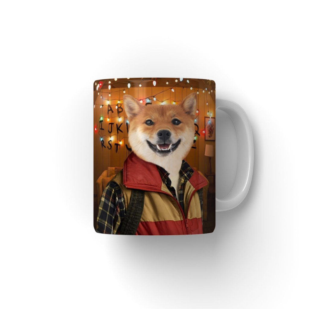 Retro 80s Sci-Fi Custom Pet Coffee Mug | Funny Pet Portrait Gift | Paw & Glory