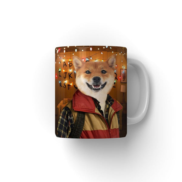 Retro 80s Sci-Fi Custom Pet Coffee Mug | Funny Pet Portrait Gift | Paw & Glory