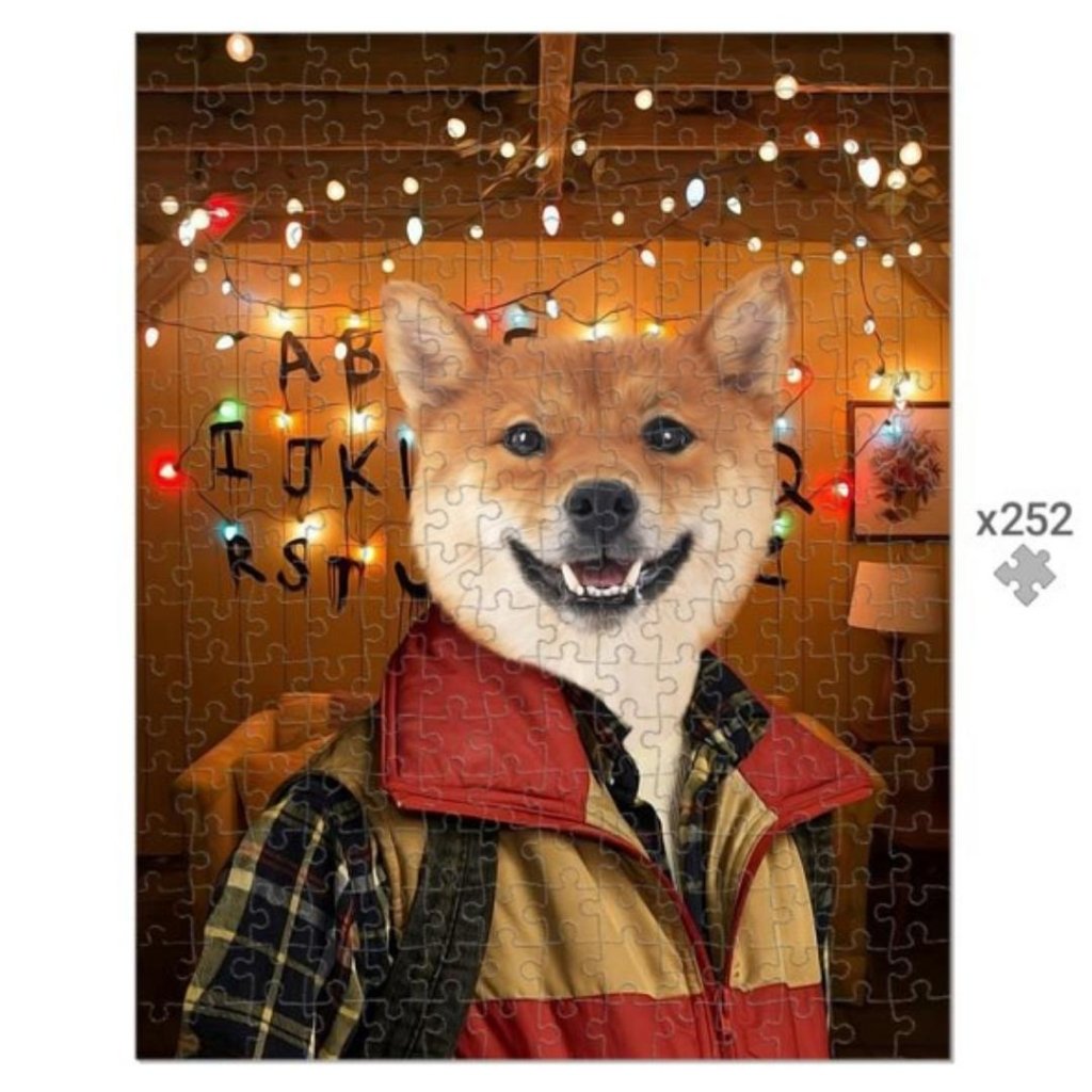 Pet Portraits | The Will (Stranger Things Inspired): Custom Pet Puzzle | Paw & Glory