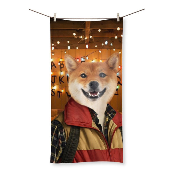 Retro 80s Sci-Fi Custom Pet Towel | Custom Pet Portrait | Paw & Glory