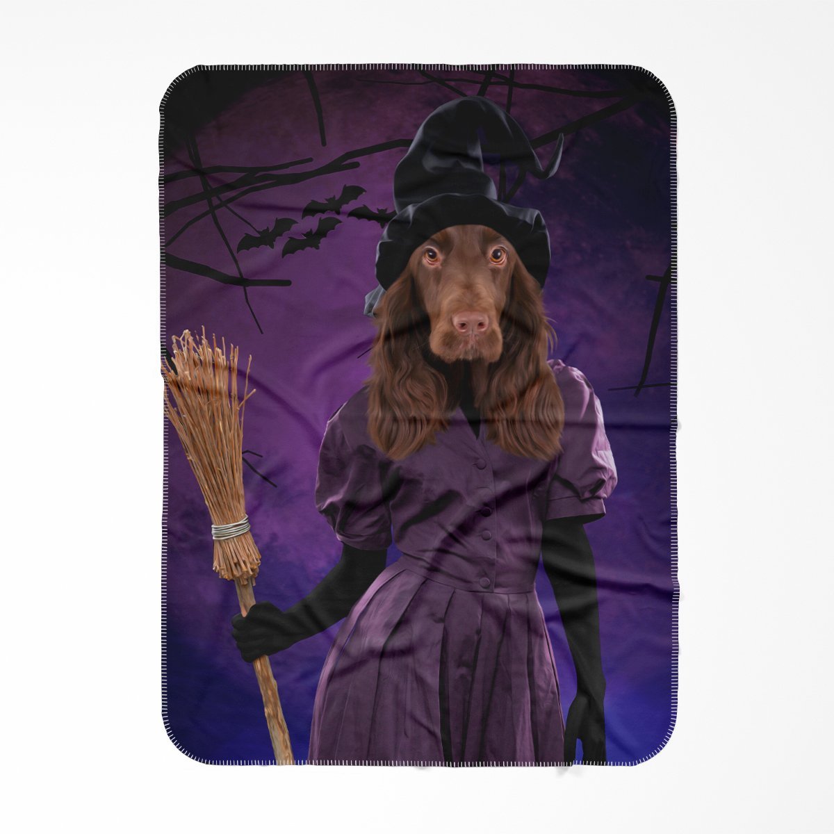 Pet Portraits | The Witch: Custom Pet Blanket | Paw & Glory