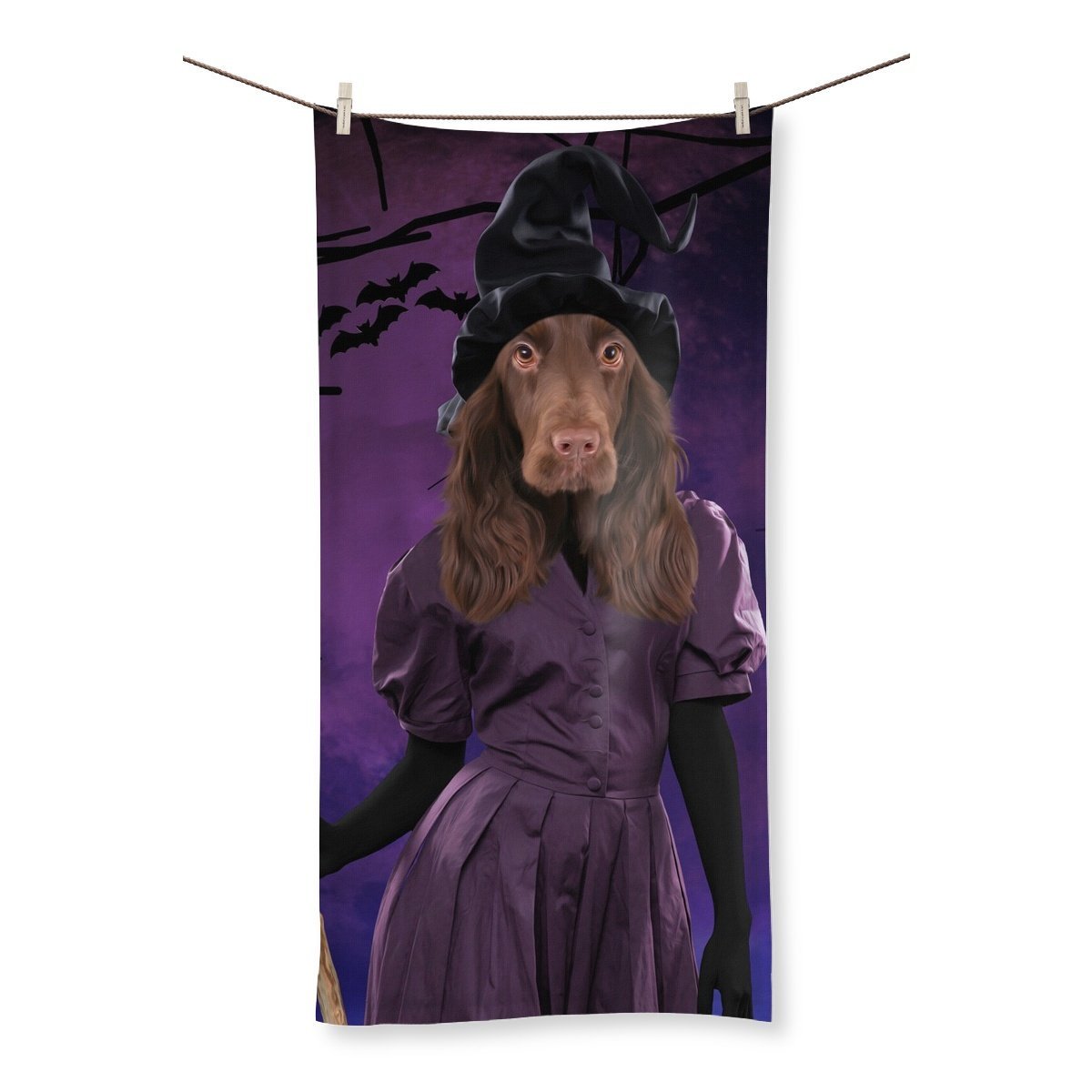 Pet Portraits | The Witch: Custom Pet Towel | Paw & Glory