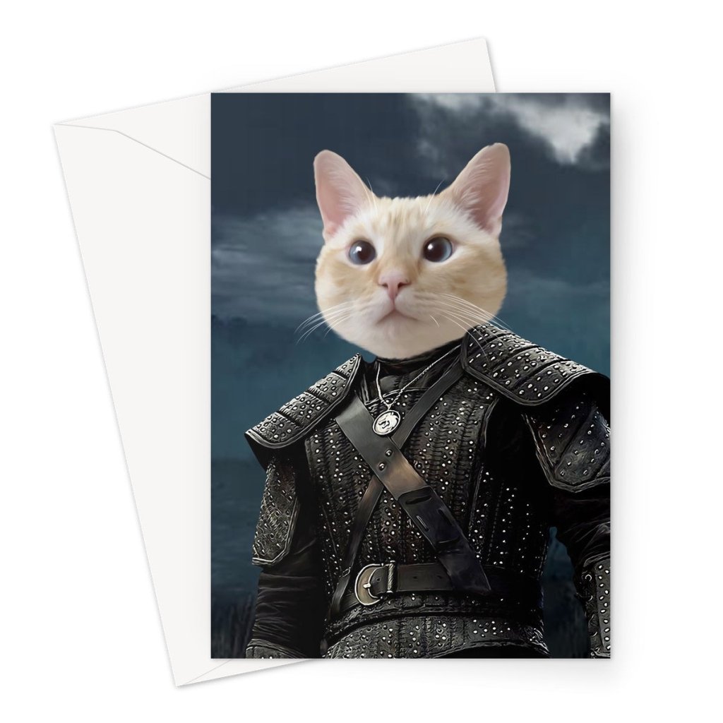 Pet Portraits | The Witcher: Custom Pet Greeting Card | Paw & Glory