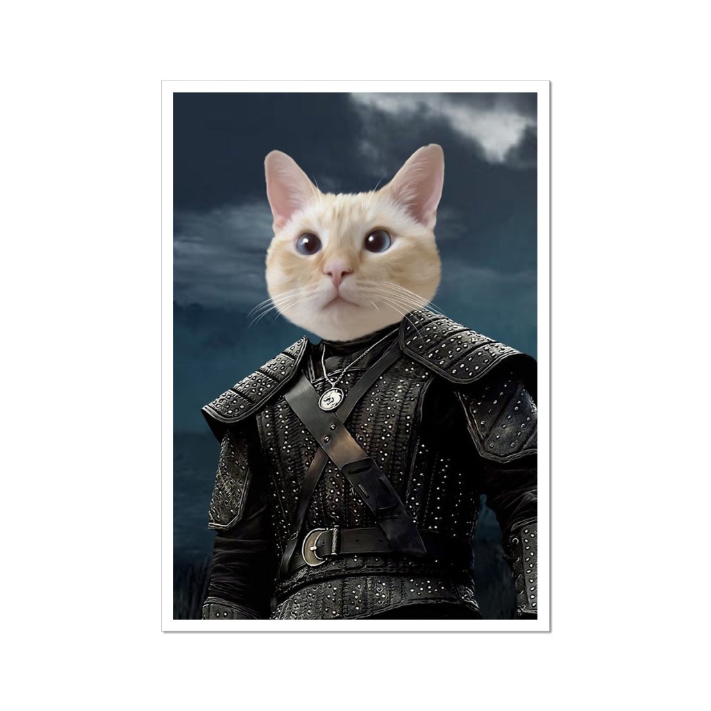 Pet Portraits | The Witcher: Custom Pet Poster | Paw & Glory