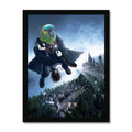 The Wizard: Animal Art Framed Portrait